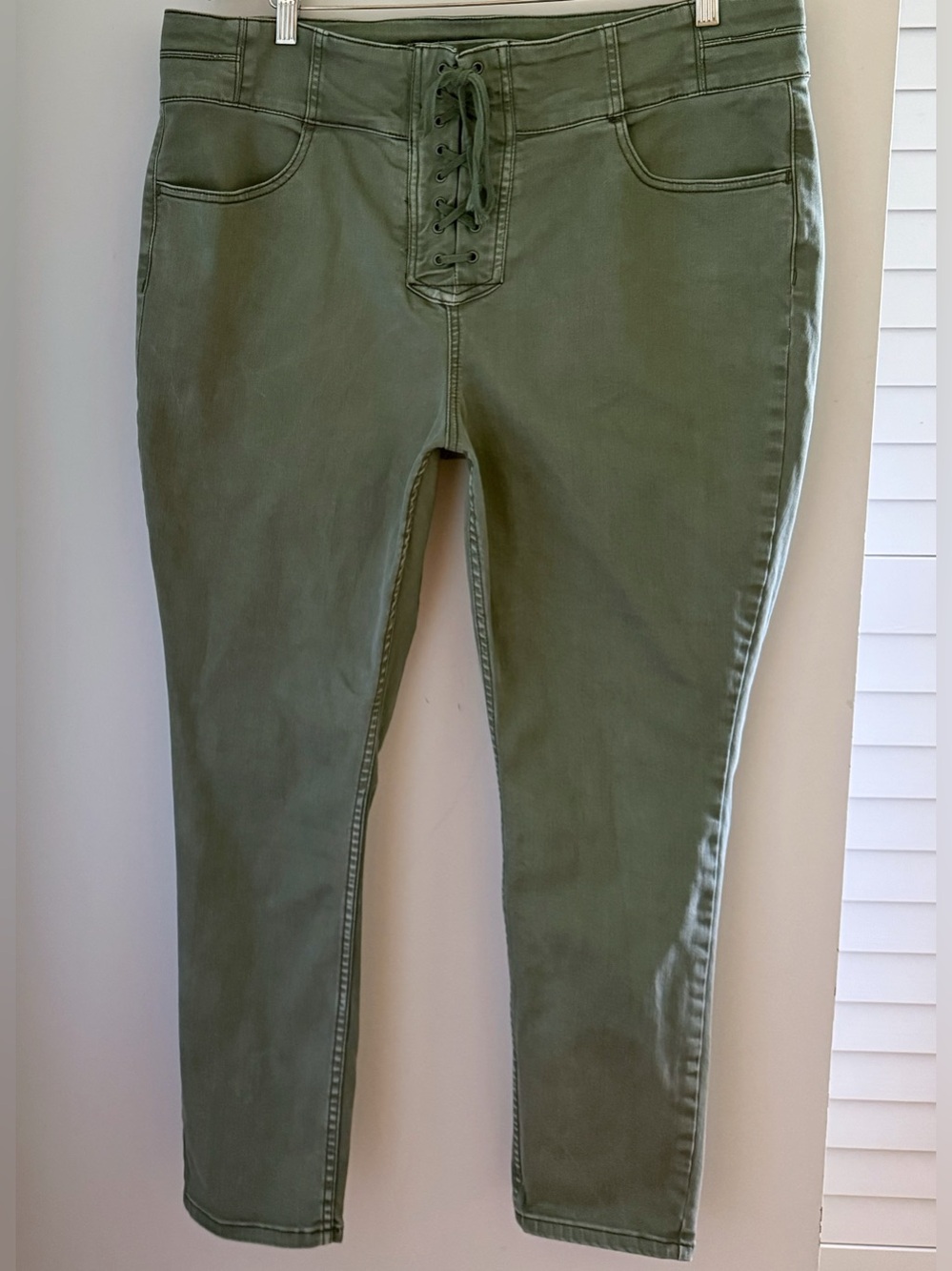 Free People We The Free CRVY Lace Up High Rise Jeans